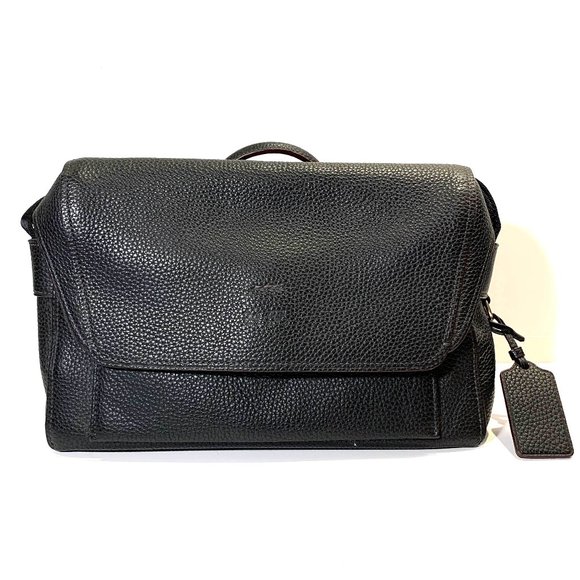 Coach 1941 Men's Pebbled Leather Messenger Bag - Picture 2 of 8